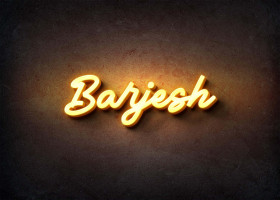 Glow Name Profile Picture for Barjesh