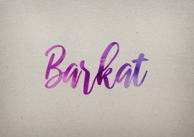 Barkat Watercolor Name DP