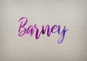 Barney Watercolor Name DP
