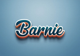 Cursive Name DP: Barnie