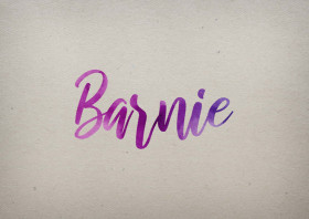 Barnie Watercolor Name DP