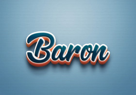 Cursive Name DP: Baron