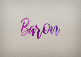 Baron Watercolor Name DP