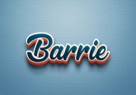 Cursive Name DP: Barrie