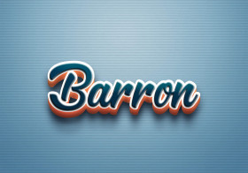 Cursive Name DP: Barron