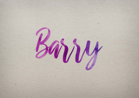 Barry Watercolor Name DP