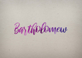 Bartholomew Watercolor Name DP