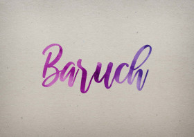 Baruch Watercolor Name DP