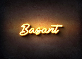 Glow Name Profile Picture for Basant