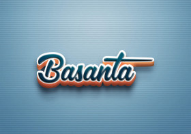 Cursive Name DP: Basanta