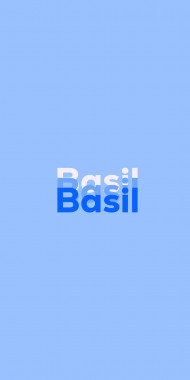 Name DP: Basil