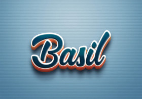 Cursive Name DP: Basil