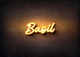 Glow Name Profile Picture for Basil