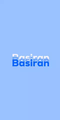 Name DP: Basiran