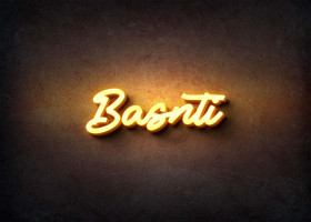 Glow Name Profile Picture for Basnti
