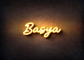 Glow Name Profile Picture for Basya