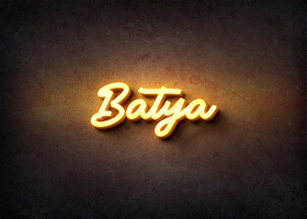 Glow Name Profile Picture for Batya
