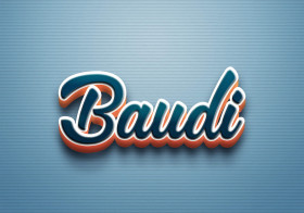 Cursive Name DP: Baudi