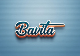 Cursive Name DP: Bavita