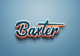 Cursive Name DP: Baxter