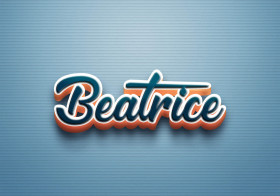 Cursive Name DP: Beatrice
