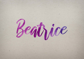 Beatrice Watercolor Name DP