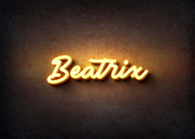 Glow Name Profile Picture for Beatrix