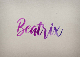 Beatrix Watercolor Name DP