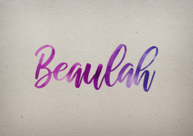 Beaulah Watercolor Name DP