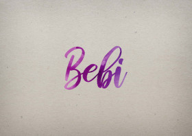 Bebi Watercolor Name DP