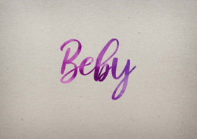 Beby Watercolor Name DP