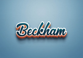 Cursive Name DP: Beckham