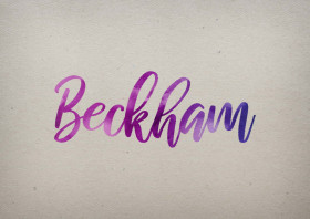 Beckham Watercolor Name DP
