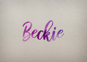 Beckie Watercolor Name DP