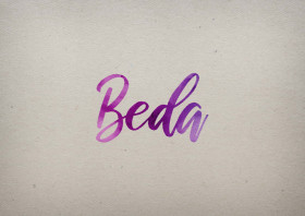 Beda Watercolor Name DP