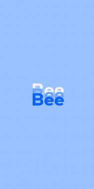 Name DP: Bee