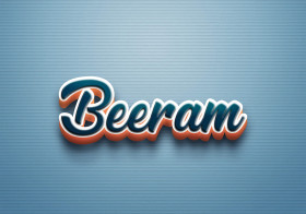 Cursive Name DP: Beeram