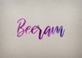 Beeram Watercolor Name DP