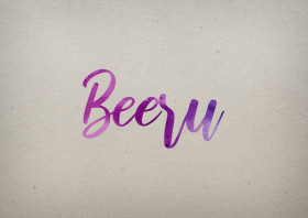 Beeru Watercolor Name DP