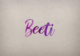 Beeti Watercolor Name DP