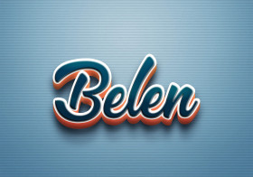 Cursive Name DP: Belen