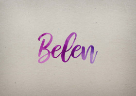 Belen Watercolor Name DP