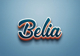 Cursive Name DP: Belia
