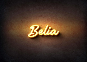 Glow Name Profile Picture for Belia