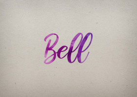 Bell Watercolor Name DP