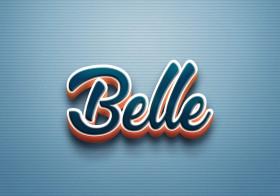 Cursive Name DP: Belle