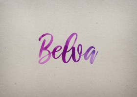 Belva Watercolor Name DP