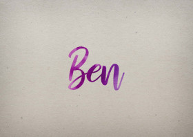 Ben Watercolor Name DP