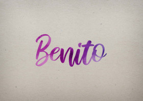 Benito Watercolor Name DP