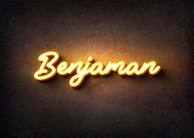 Glow Name Profile Picture for Benjaman